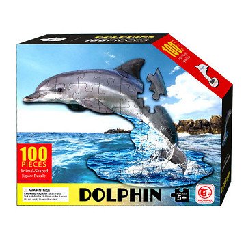 Shape Puzzle Dolphin, 100 pcs.