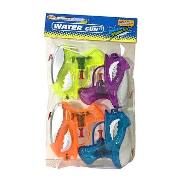 Water pistols Transparent, 4 pcs.