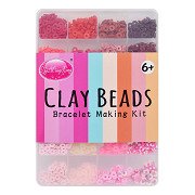 Polymerperlen Rot-Rosa Farbtöne