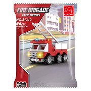 Fire Engine Ladder Truck Construction Set - 63pcs.