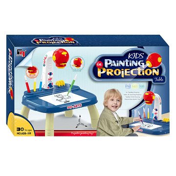 Drawing Projection Table Blue