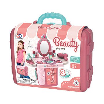 Dressing table in carrying case