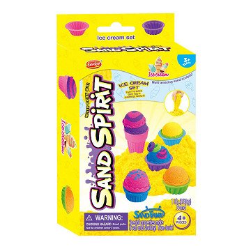 Speelzand met 3 Ijsbekers