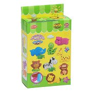 Clay set with 2 Animal shapes and 1 Tool