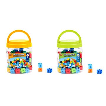 Building cubes in box, 96 pcs.
