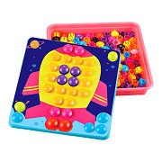 Color buttons with storage box, 55 pcs.