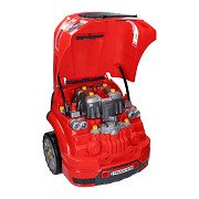 Engine block with light and sound