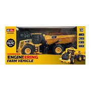 RC Bestuurbare Constructietruck Oplaadbaar met Licht en Geluid
