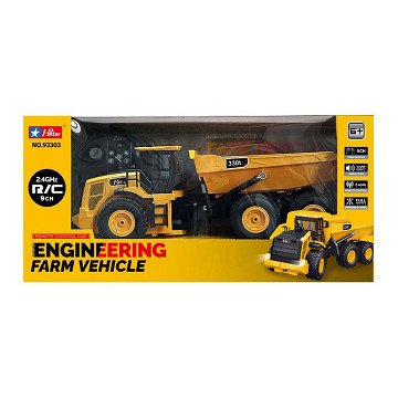 RC-Bau-LKW mit Licht und Sound, wiederaufladbar