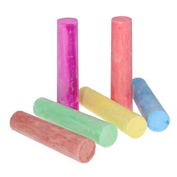 Sidewalk chalk, 6 pcs