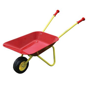 Metallschubkarre Rot