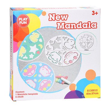 Stoepkrijt Mandala