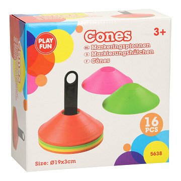 Training cones, 16 pcs.