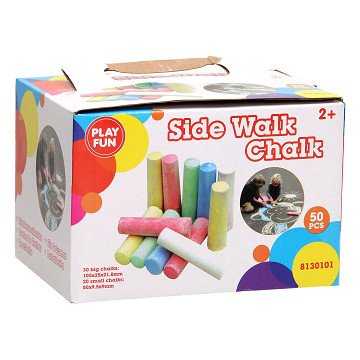 Sidewalk chalk, 50 pcs.