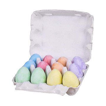 Playfun Sidewalk Chalk Eggs, 12pcs.