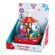 Push and deals spin toy