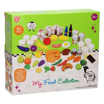 Play Food-Set, 61-teilig.