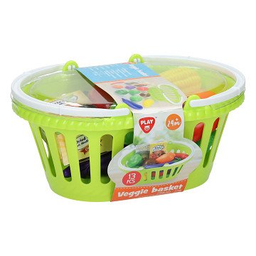 Playgo Basket with Vegetables - 13 pcs.