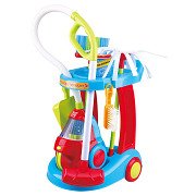 bak Eik Spanning Play Cleaning Trolley with Vacuum Cleaner Retro, 7 pcs. | Thimble Toys