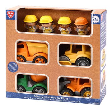 Playgo Mini Construction Vehicles with Figures Playset - 8pcs.