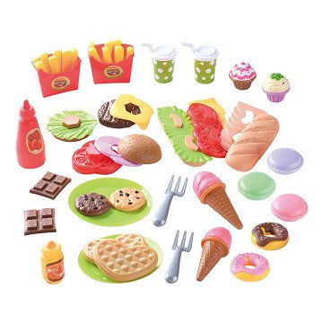 Play Toys Essen, Mittagessen und Snacks Spielset, 60-teilig.