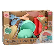 Playgo Bratpfanne und Grillpfanne Spielset – 8-tlg.