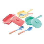 Play Frying Pan and Grill Pan Play Set, 8 Pieces.