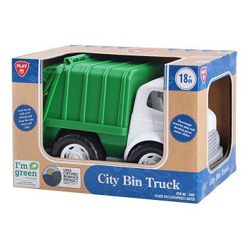 Playgo Biobased Garbage Truck Green
