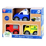 Playgo Biobased Emergency Vehicles - 3 pcs.