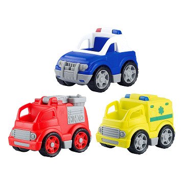 Play Biobased Emergency Vehicles, 3 pcs.