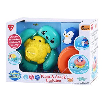 Playgo Bath Toys Stacking and Floating Sea Animals - 4pcs.
