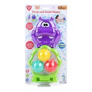 Playgo Bath Toys Basketball Hippo Playset - 4pcs.
