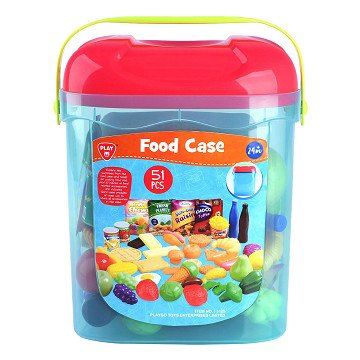 Playgo Speelgoed Eten in Opbergbox - 51dlg.