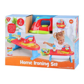 Playgo Iron with Ironing Board Playset - 9pcs.