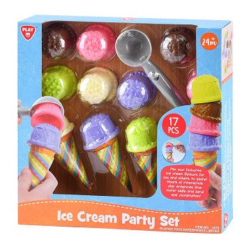 Playgo Ice Cream Making Playset - 17pcs.
