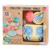 Playgo Tabletop Stove with Accessories Playset - 13pcs.