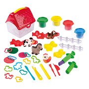 Play Farm Clay Set in Storage Box, 4 Clay Pots