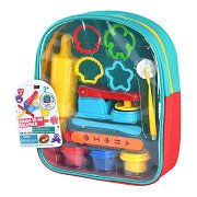 Play -Ton-Set im Rucksack, 3 Tontöpfe