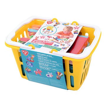 Playgo Tonset im Einkaufswagen - 4 Tontöpfe