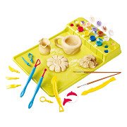 Playgo Sculpting Clay Set with Paint and Accessories - 20pcs.