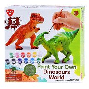 Playgo Paint Your Own Dinosaurs - 15pcs.