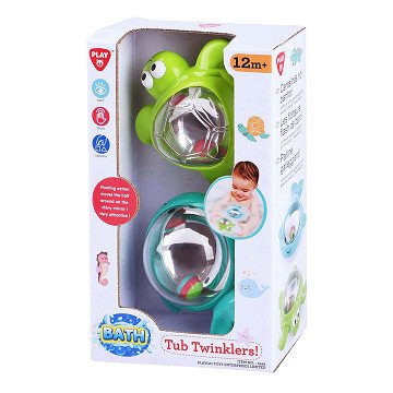 Playgo Bath Toys Tub Twinklers - Whale and Turtle - 2 pcs.