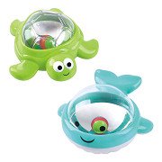 Playgo Badespielzeug Tub Twinklers – Wal und Schildkröte – 2 Stk.