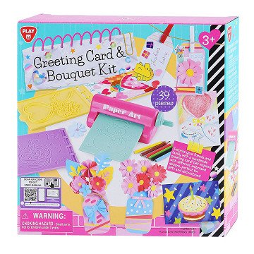 Playgo Make Your Own Greeting Cards and Flowers Craft Kit