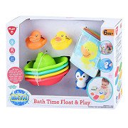 Play Bath Book and Bath Toys, 8pcs.