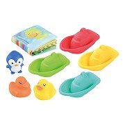 Play Bath Book and Bath Toys, 8pcs.