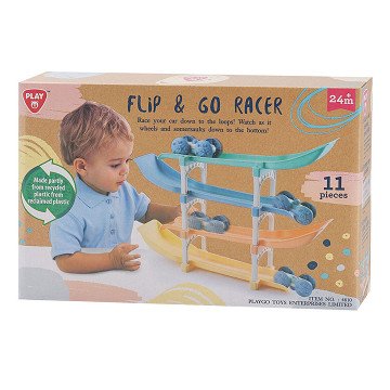 Playgo Flip and Go Car Race Track - 11 pcs.