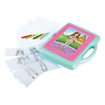 Play Drawing Projector Tracing Fashion Artist Set, 28pcs.