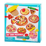 Playgo My Own Pizzeria Clay Set - 4 Clay Pots