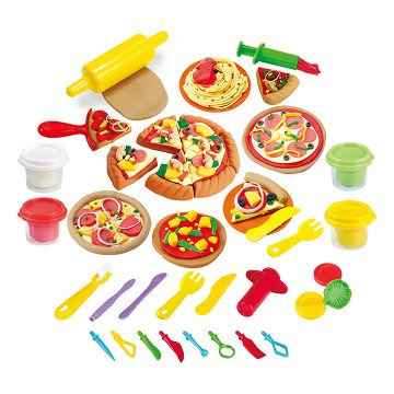 Play Mijn Eigen Pizzeria Kleiset, 4 Kleipotjes